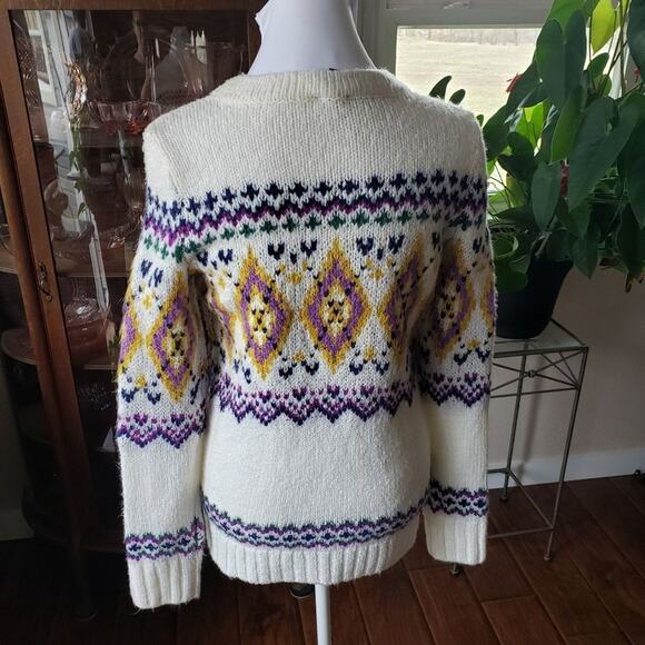 TALBOTS faire Isle sweater new xs super soft multi colored‎ - Picture 2 of 5